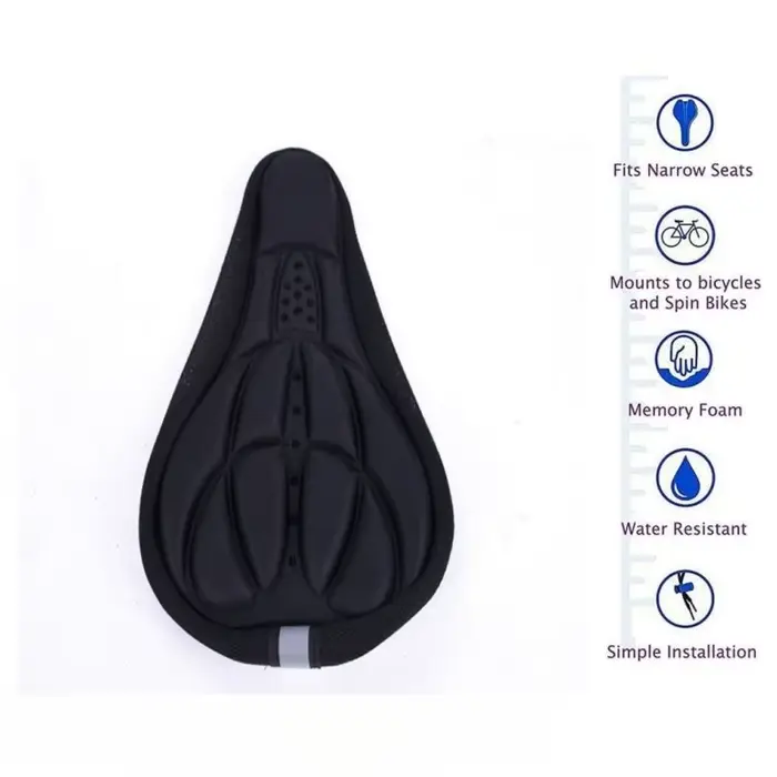 Doux 3D Rembourré Vélo VTT Selle De Vélo Housse De Siège Coussin Éponge Mousse Confortable Selles Ta