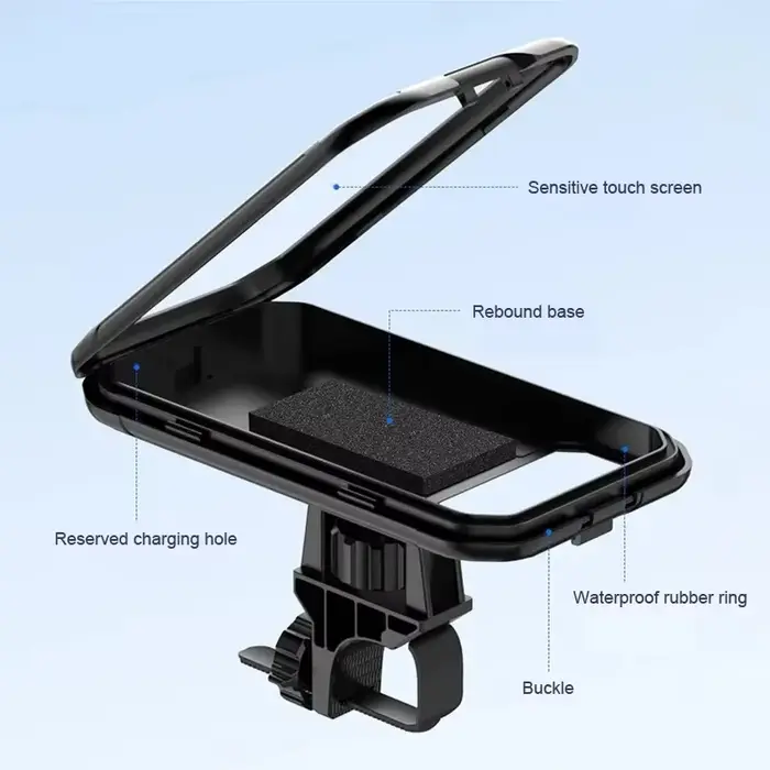 Support de téléphone antivol étanche pour moto