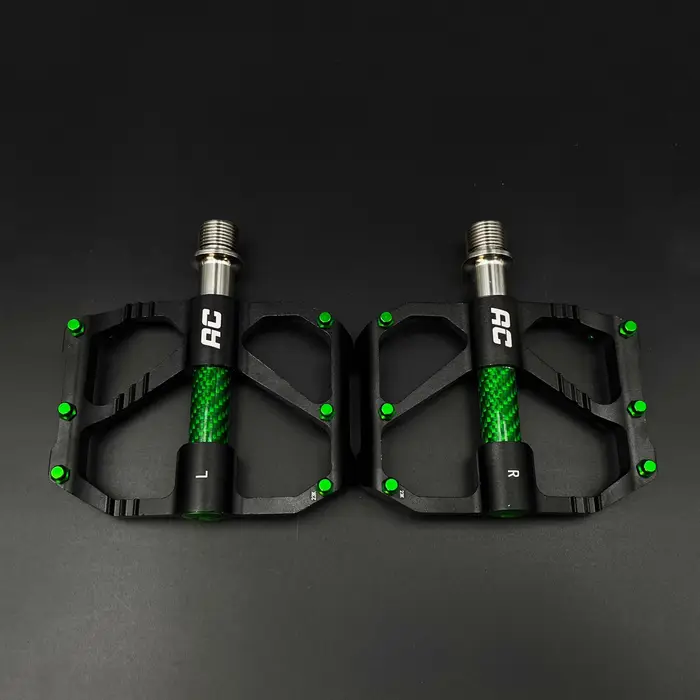 Pédales de vélo de route en alliage de titane et Fiber de carbone, 3 roulements à billes, pédales de
