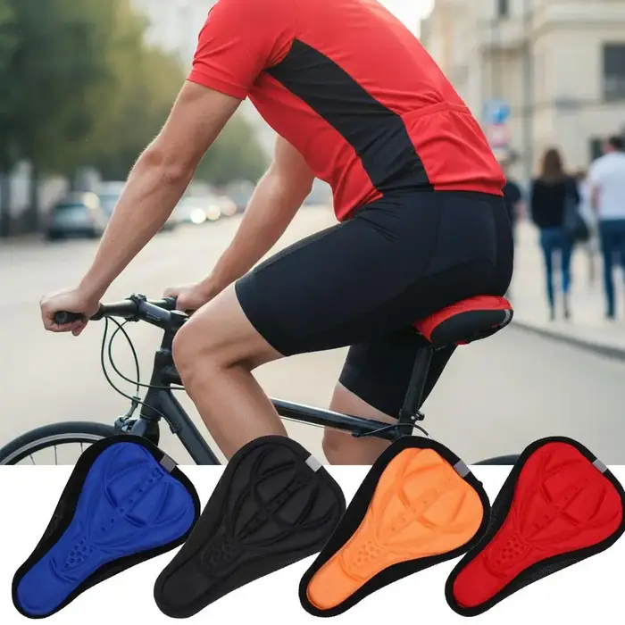 Housse de selle de vélo en gel – rembourrée 3D