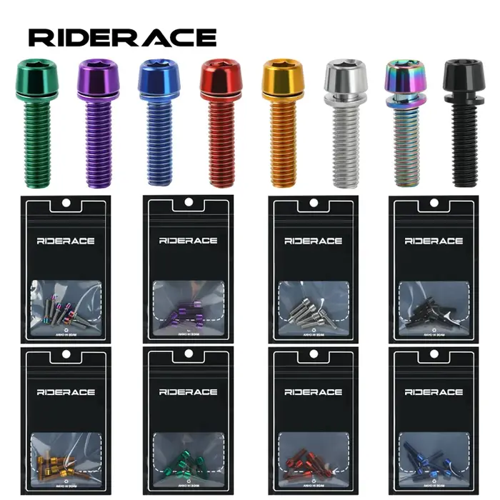 Boulon de tige de vélo coloré M5 * 18mm