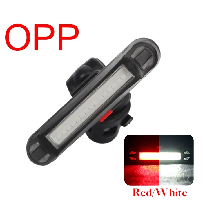 Feu arrière de vélo, lampe d'avertissement de sécurité, LED Rechargeable par USB, feu arrière de vél