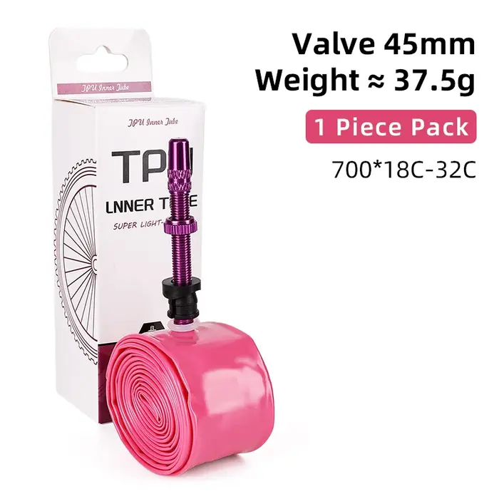 Chambre à air de vélo ultralégère ESLNF 700 x 18 25 28 32 pour vélo de route, en TPU, avec valve fra