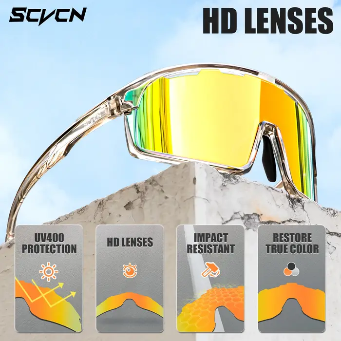 SCVCN lunettes de cyclisme vtt vélo de route