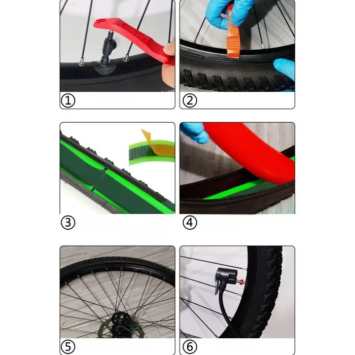 Pneu de vélo revêtement anti-crevaison fibre de verre TPU auto-adhésif 23/38/54/80*2300mm vtt