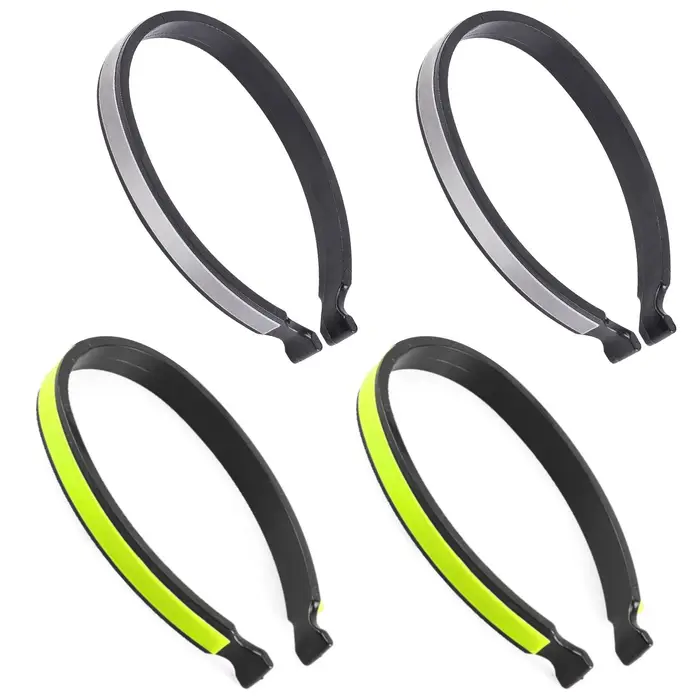 Une paire de clips réfléchissants pour pantalon de vélo