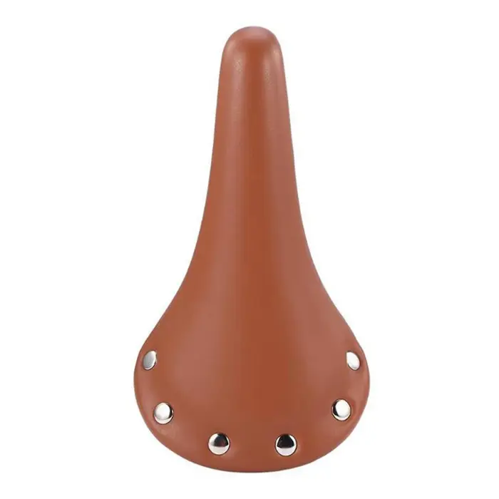 Housse de selle de vélo vintage en cuir imperméable pour vélo de route