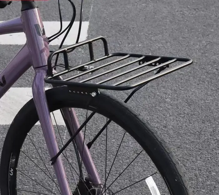 Panier d'étagère avant de vélo en gravier de voyage 700C