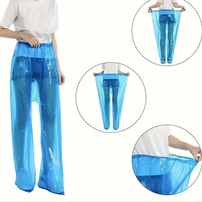 5/10 pièces imperméable jetable pantalon Portable résistant aux éclaboussures fendu