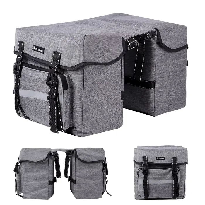 WEST VÉLO Vélo Siège Arrière Sac 25L Grande Capacité En Plein Air Porte Bagages Sacs Vélo VTT Route 