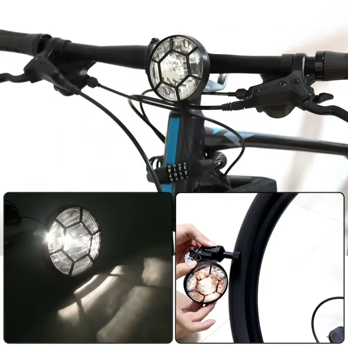 Feux dynamo LED auto-alimentés pour vélo