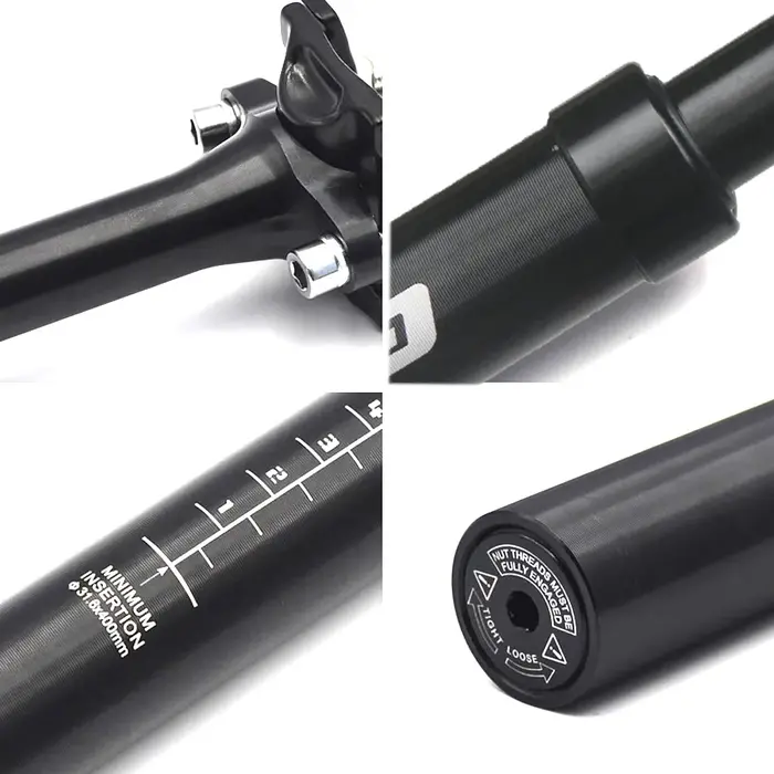 Suspension de vélo tige de selle amortisseur amortisseur télescopique tige de selle de vélo vtt 27.2
