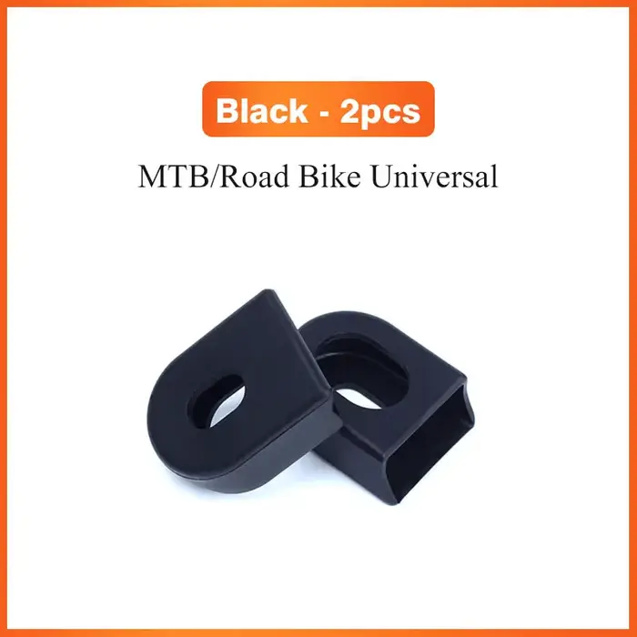 Couvercle de protection de bras de manivelle de vélo en Silicone, 2 pièces, capuchons de protection 