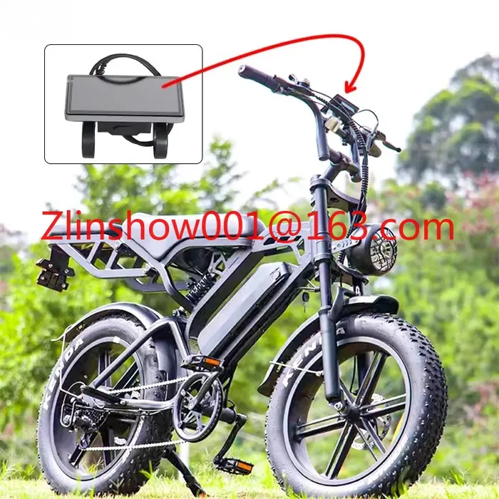 Fat Bike 2025 5.0 Version US avec écran LCD, NFC, code et tableau de bord pour E-Bike V8/V8 Pro, écran NFC