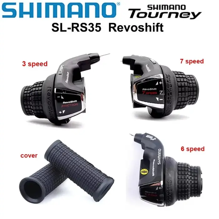 Shimano Revoshift SL-RS35 3X6s 3X7s poignée torsion manette de vitesse 18S 21s vtt vélo levier de changement