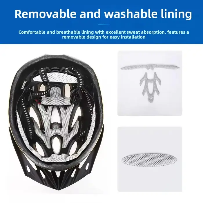 Casque de vélo léger avec doublure confortable