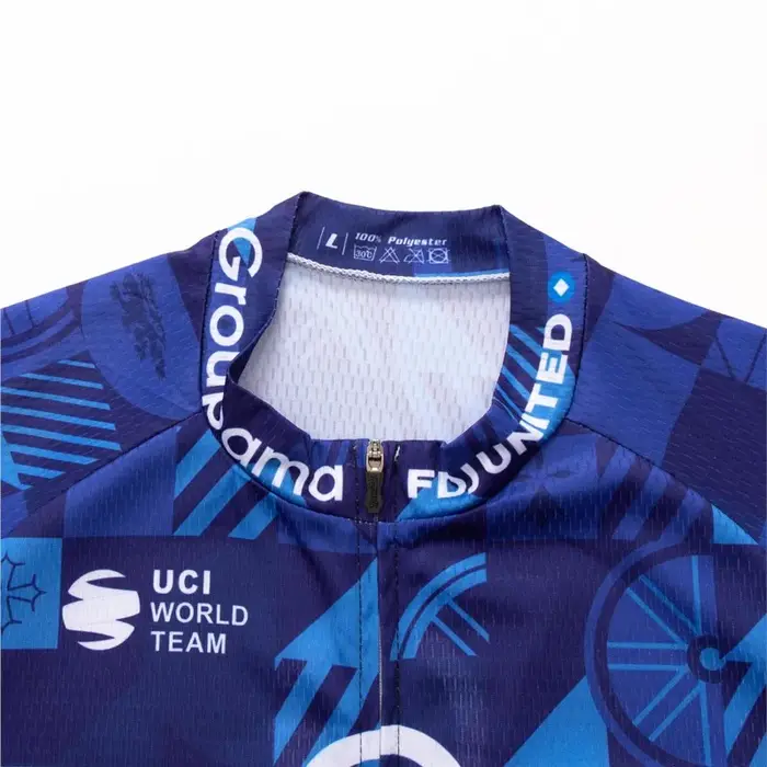 Nouveau FDJ équipe à manches longues Maillot de cyclisme hommes Protection course vélo chemise