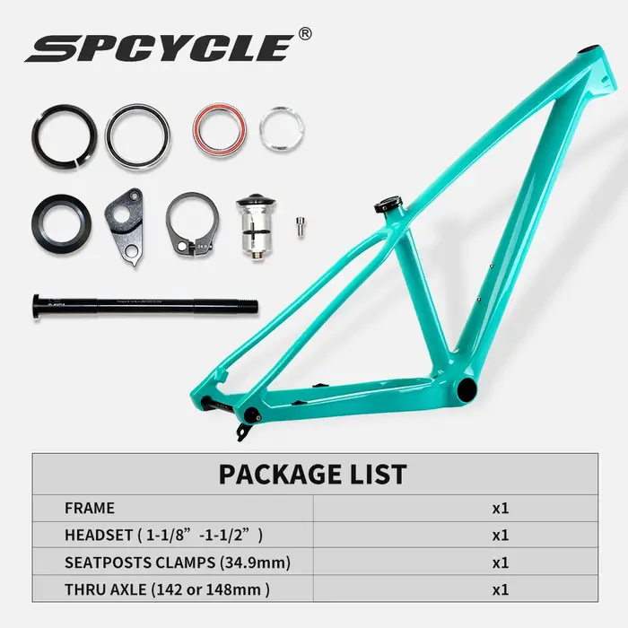 Spcycle-Cadre de VTT en carbone Hardtail pour enfants