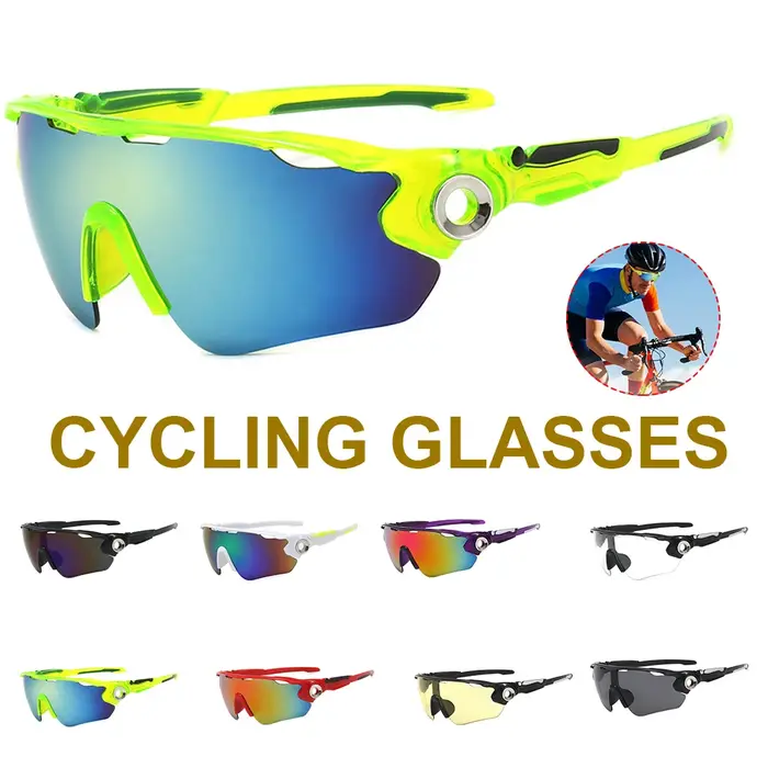 Lunettes de cyclisme 8 couleurs lunettes de soleil de sport de plein air hommes femmes lunettes de c