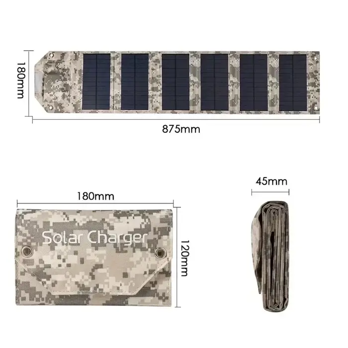 Chargeur portatif de rendement de panneau solaire pliable de 800W pour le Camping