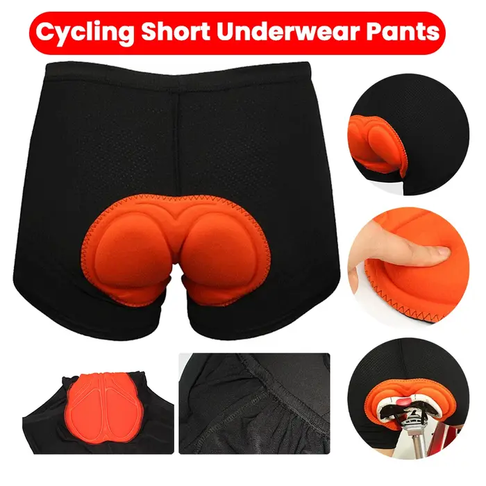 Sous-vêtements de cyclisme rembourrés 3D pour hommes et femmes