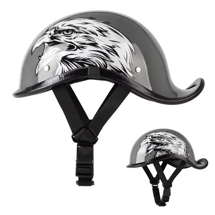 Demi-casque rétro pour moto