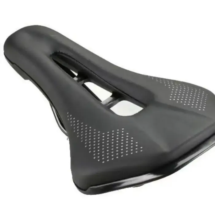 Selle de vélo de route en PU, ultralégère, creuse, imperméable, ergonomique, pour l'entraînement et l'exercice à vélo.