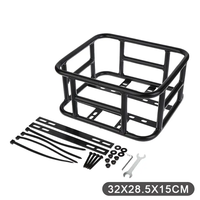 Panier de vélo arrière, sac de support de chargement de vélo, panier de vélo électrique de grande ca