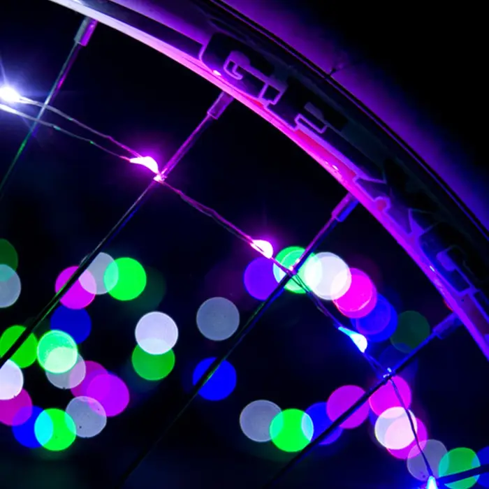 Lumières de roue chaude de vélo