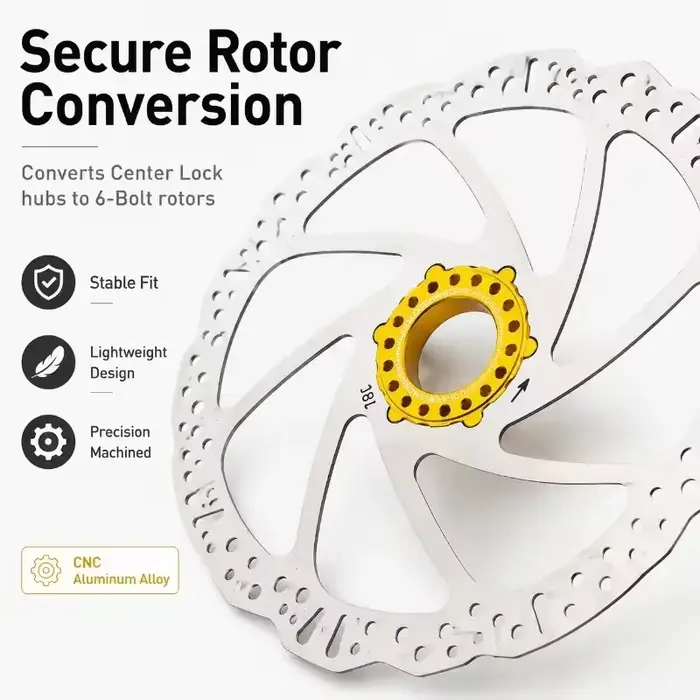 Adaptateur de moyeu de vélo Center Lock à 6 trous