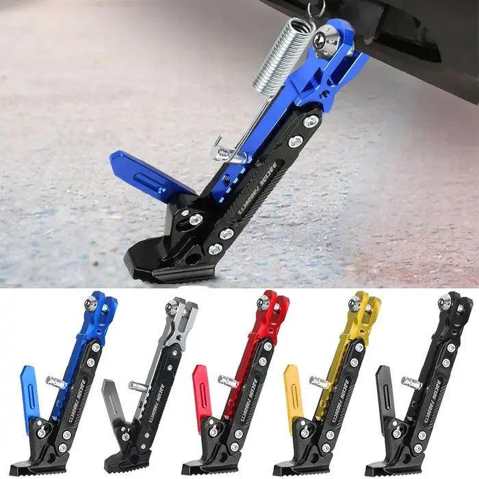 Support de moto électrique CNC coloré et réglable en alliage d'aluminium pour cadre
