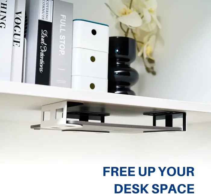 Support pour ordinateur portable sous le bureau