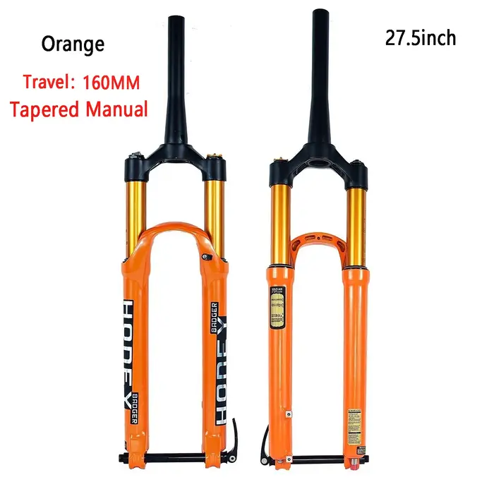 Fourche à air pour VTT avec fourches amortissantes