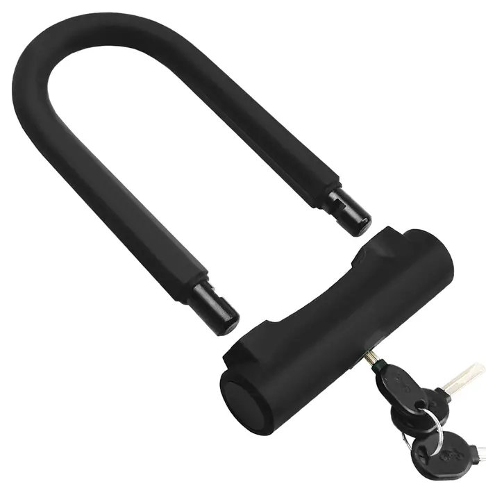 Serrure de vélo robuste en U, serrure sécurisée avec support de montage, antivol en forme de U
