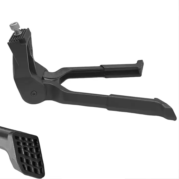 Béquille de vélo double jambe réglable en alliage d'aluminium bleu ciel pour vélo de randonnée VTT et Cargo robuste