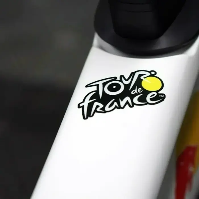 Ensemble d'autocollants Tour de France en papier vert armée pour personnaliser cadre de vélo et visière de casque style course cyclisme professionnel