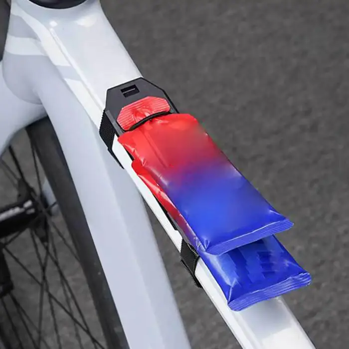 Support de gel énergétique pour vélos de montagne avec boucles élastiques