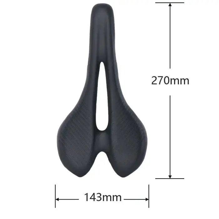 Selle de vélo en carbone Elitaone 270x143mm siège