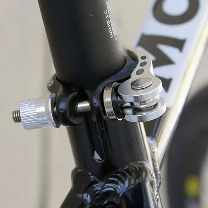 Pince de tige de selle de vélo en aluminium à dégagement rapide