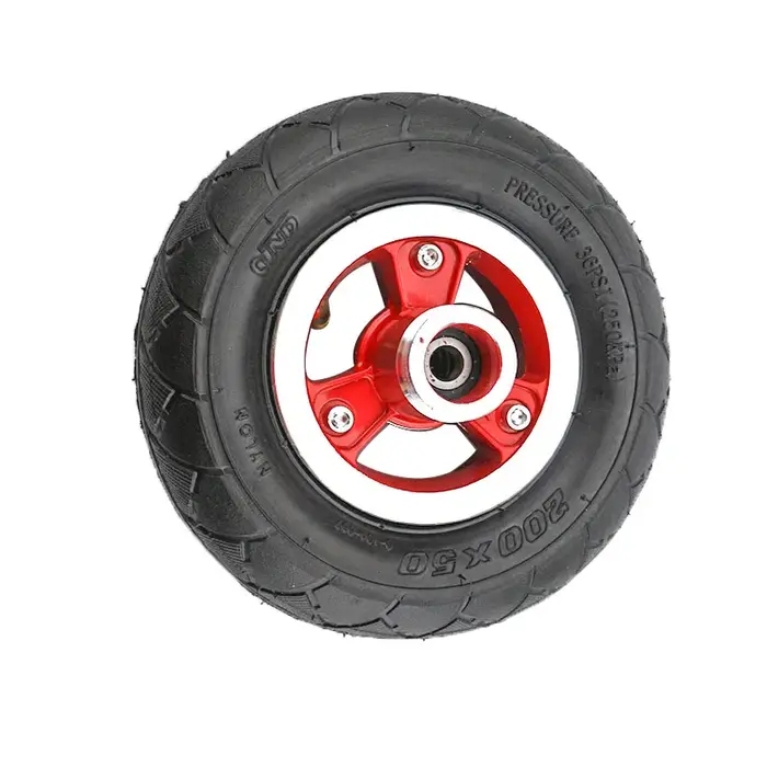 8 pouces Scooter électrique vélo roue arrière moyeu ceinture moteur pas dents pignon 200x50 pneu 8 "EPike partie 200*50 roue