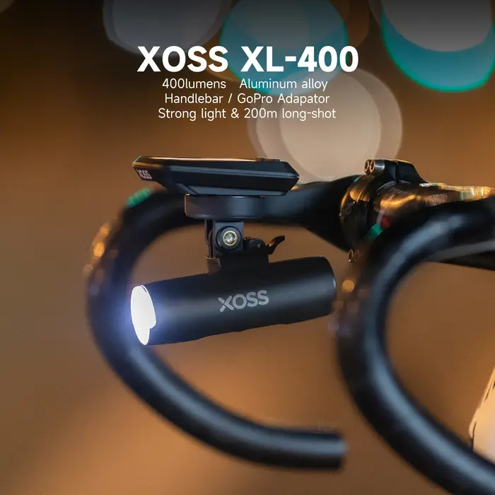 XOSS XL 400 XL 800 1200 vélo lumière phare étanche USB Rechargeable route vtt avant lampe