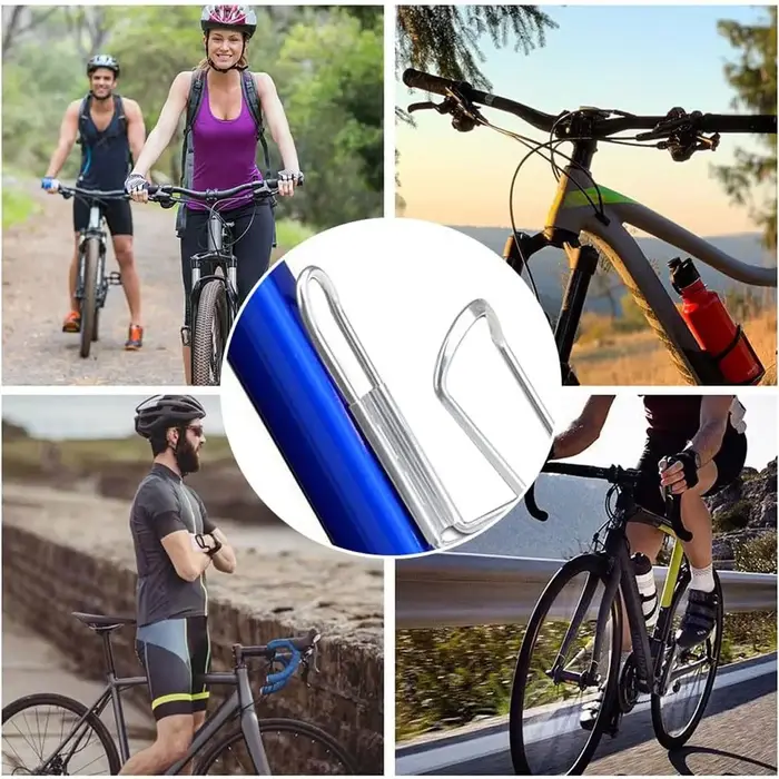 Porte-bouteille d'eau en alliage d'aluminium, porte-bouteille d'eau pour vélo de montagne, sac à main adapté aux vélos de route et de montagne