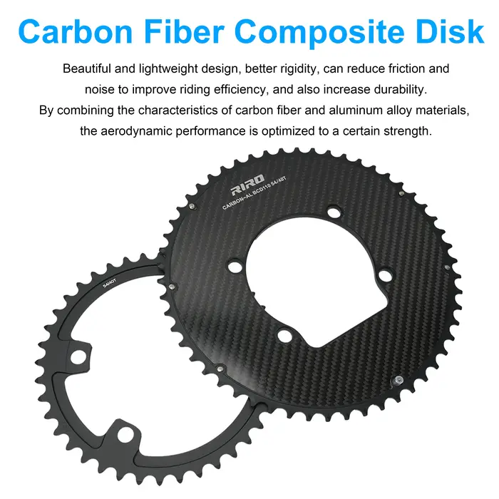 Plateau de pédalier de vélo de route RIRO 110 BCD 50/34 52/36 53/39 54/40T 11/12 vitesses pour Shimano R7000 R8000 R9100 R7100 R8100 R9200