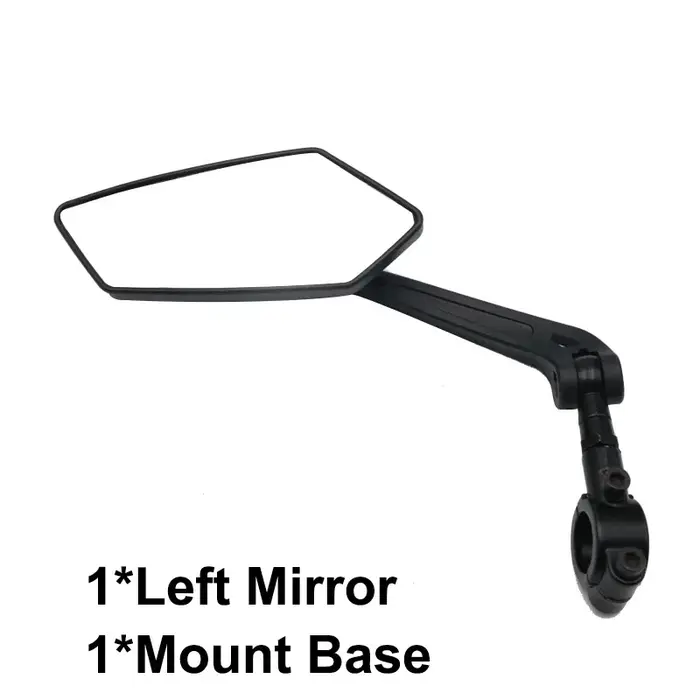 Rétroviseur de vélo : Miroir réglable pour guidon gauche/droite