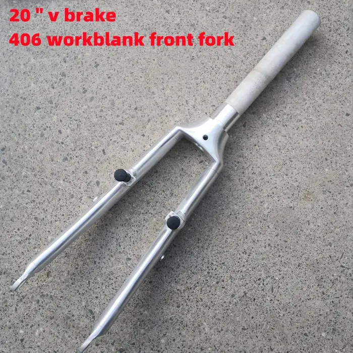 Fourche de vélo pliable 20 pouces en aluminium 406, fourche avant de vélo avec frein V, fourche Workblank