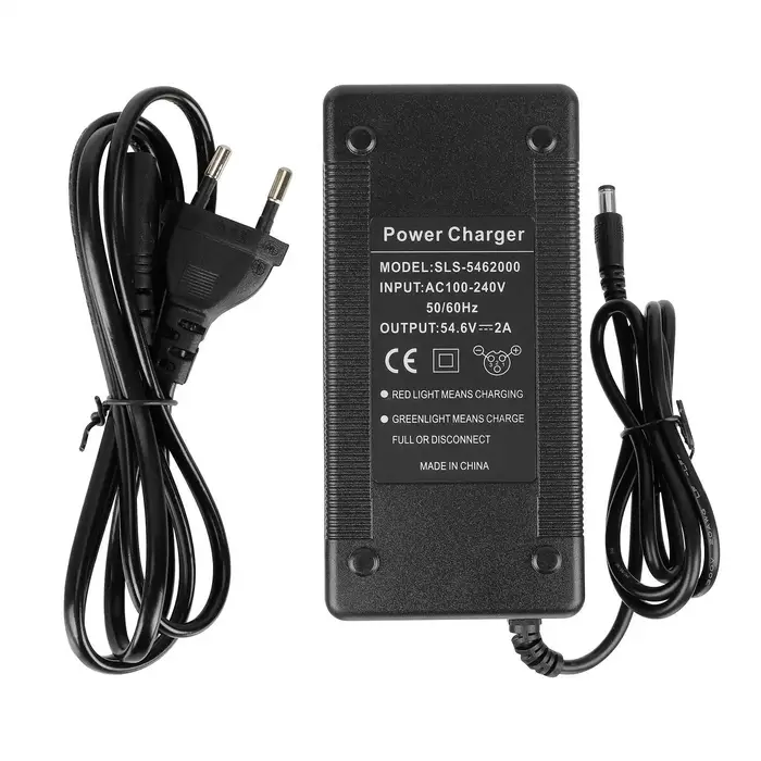 Chargeur universel pour trottinette électrique, alimentation 54,6 V 2 A DC2.1, charge rapide pour ba