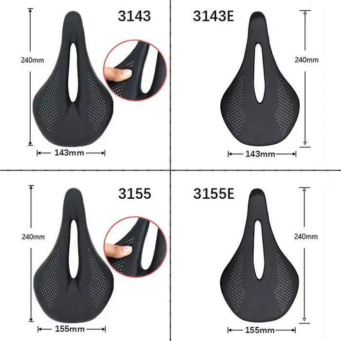 Eliteone selle de vélo carbone puissance route/vtt selle de vélo 143mm 155mm selles de vélo de Triat