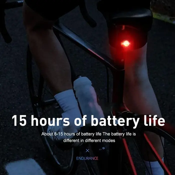 Feu arrière de vélo Mini feu arrière de vélo LED feux d'avertissement de sécurité feu arrière de vél