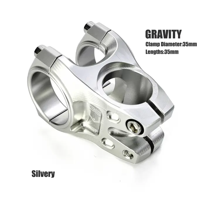 Potence de vélo, 35 mm, en alliage d'aluminium usiné CNC, accessoire de vélo pour VTT freeride, descente et cross-country