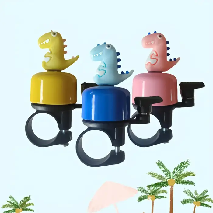 Sonnette de vélo en métal à motif de dessin animé
